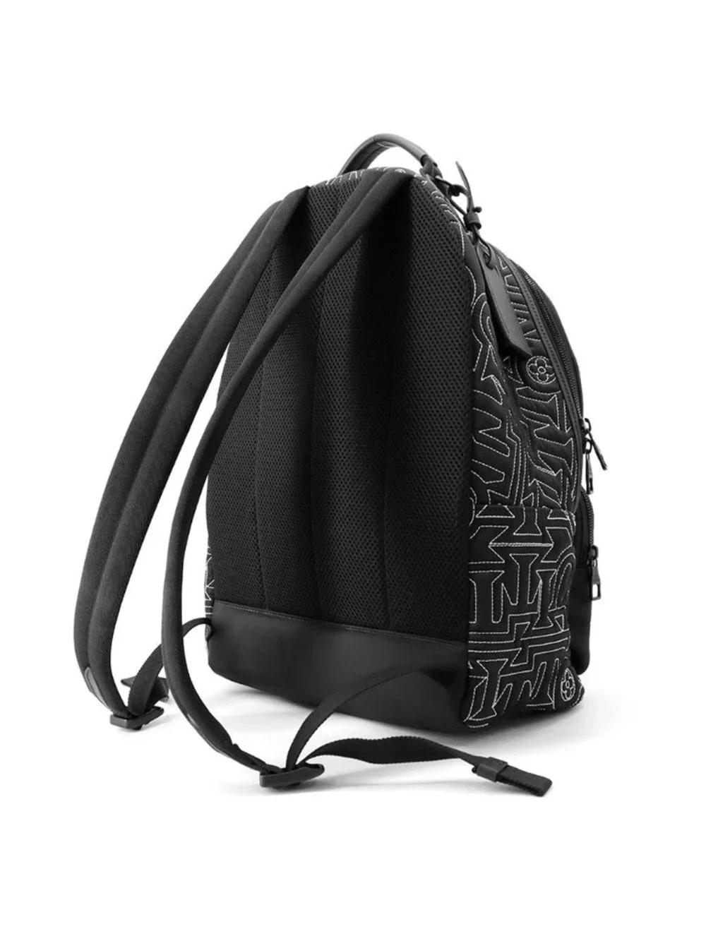 Louis Vuitton Backpack Snow Capsule Collection Multi Pocket Nylon Black